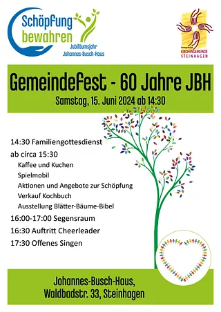 Plakat zum Gemeindefest